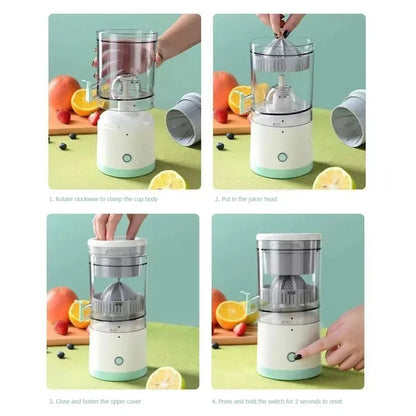 Portable Electric Juicer Wireless Orange Juicer USB Rechargeable Lemon Squeezer Electric Slow Juicers Household Kitchen Tools