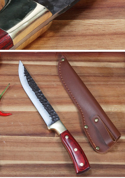Forged Boning Knife Original Design block chef cooking 3 pieces stainless steel kitchen knives kitchen knife set for kitchen