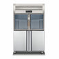 2025 Commercial 4-Door Stainless Steel Refrigerator - Single Temperature Zone, Heavy Duty for Restaurants & Retail Shops