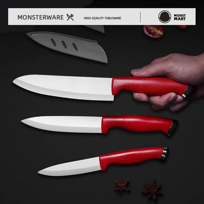 Ceramic Knife 4 5 6 Inch Knives Kitchen Set White Blade Chef Utility Paring Vegetable Slicing Ceramic Knives Kitchen Accessories