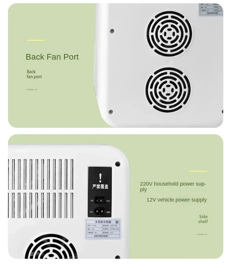 220V Mini Refrigerator Small Household Dormitory Car Mounted Refrigerator Mini Student Refrigeration Single Person Small  HCB1