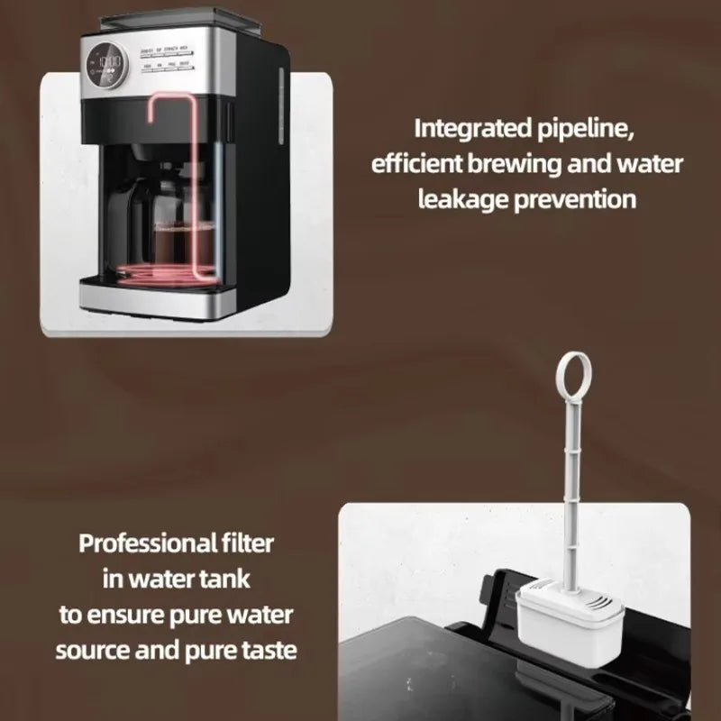 oo-1.5L Programmable Auto Smart Electric Drip Espresso Coffee Maker Machine