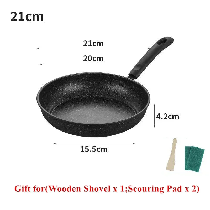 Maifan Stone Non-Stick Frying Pan Saucepan Omelette Cooking Pots Kitchen Egg Steak Kitchenware for Gas Induction Cooker