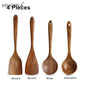 4/7/9PCS Wooden Spoons For Cooking Wooden Utensils For Cooking With Utensils Holder Teak Wooden Kitchen Utensils Set