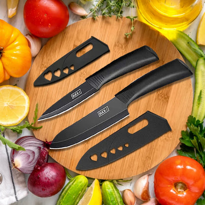 WXCOO Kitchen Knife Chef Meat Cleaver Boning Household Chopper Knife with Cover Stainless Steel Fruit Knife Vegetable Slicing