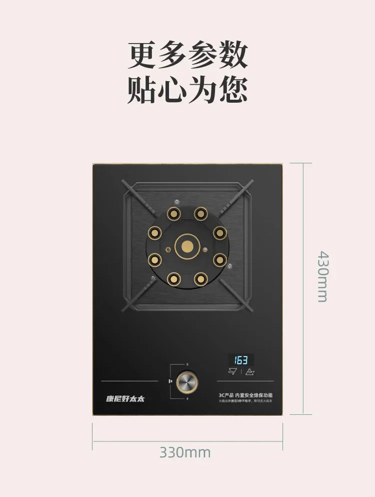 New for home kitchens Large Flame Single Burner Gas Stove for Natural LPG, with Cooktop gas cooker