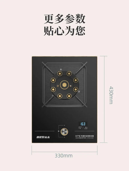 New for home kitchens Large Flame Single Burner Gas Stove for Natural LPG, with Cooktop gas cooker