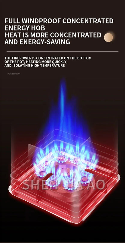 7.2KW Gas Stove Household Three Stove Timing Table Embedded Dual-purpose Natural Gas Liquefied Gas Fire Stove