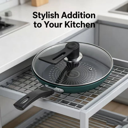Crystal diamond upgrade non-stick frying pan frying pan supplementary food fried eggs lampblack gas stove induction cooker unive