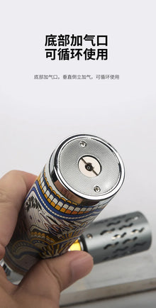 HONEST High Temperature Welding Gun 2 Types Of Flames Butane Gas Turbine Torch Lighter Outdoor BBQ Kitchen Cigar Lighters Gadget