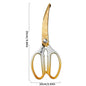 Golden Damascus pattern kitchen scissors, high hardness and strong chicken bone barbecue food specific scissors