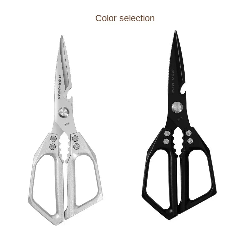 Heavy-Duty Kitchen & Craft Scissors - Cuts Poultry Bones, Fabric & More | Multi-Purpose Stainless Steel Shears