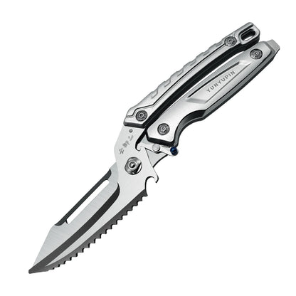 1 Pack Premium Heavy-Duty Multi-Function Kitchen Scissors - Ultra-Sharp 304 Stainless Steel Blades, Forged Construction, Right-H