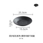 Black and white ceramic tableware, plates, plates, household eating bowls, soup bowls, high-end luxury Japanese tableware sets.