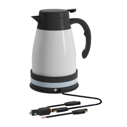 Car Electric Kettle DC 24V Auto Shut Off Automotive Accessories with Cigarette Lighter Heating Kettle for Outdoor Camping