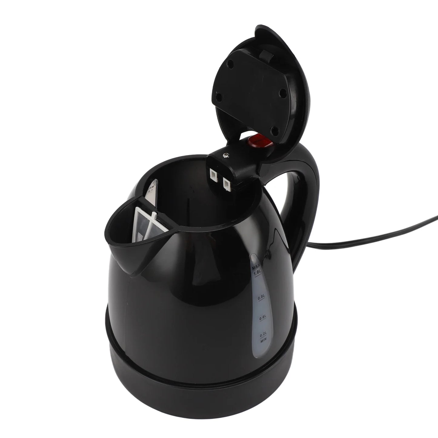 250W Portable Car Electric Kettle with Cigarette Lighter Road Trip 24V Truck Heated Water Tea Coffee Kettle Auto Shut Off 1000ml