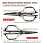 2 Pcs Heavy Duty Multi-Purpose Kitchen Scissors - Flexible Handle for Cutting Chicken Bones,Meat,Craft & Office Use, Ladies Gift
