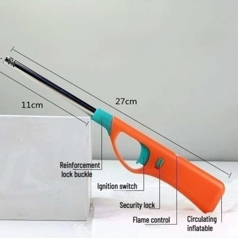 The Latest Metal Ignition Gun Gas Stove Tool Lighter Open Flame Stick Kitchen Natural Gas Outdoor Barbecue Cigarette Lighter