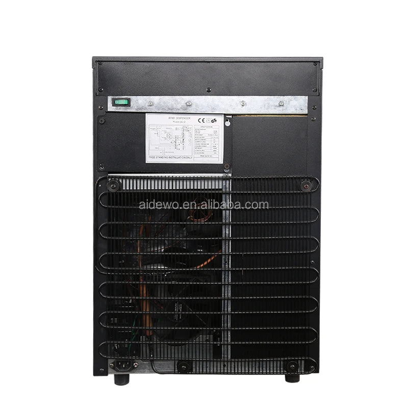 Electric Gas Dual Zone Wine Refrigerator Stainless Steel Built-In Cabinet Constant Temperature Eco-Friendly for Household Use