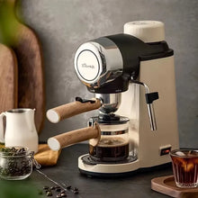 Espresso Coffee Machine with Steam Milk Frother, Semi-Automatic Coffee Maker 240ml 800W for Home Cappuccino Latte