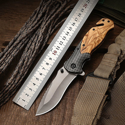 Household sharp multifunctional folding knife EDC pocket knife, suitable for outdoor camping and fishing emergency rescue knife