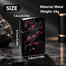 Vibrant Red Plum Blossom Lighter, Exquisitestyle Dark Background Twisted Branch Design, Portable Delicate Accessory For Daily Use, Gorgeous Aesthetic Decorative Item, Ideal Thoughtful Gift For Friends Family On Various A Humo