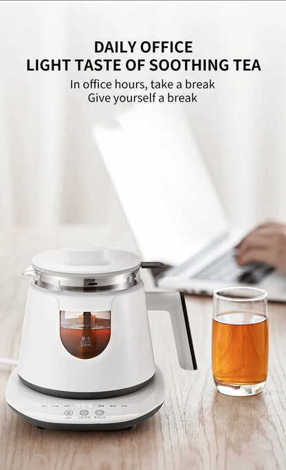 Black Tea Brewing Electric Tea Pot - Automatic Steam Glass Tea Maker for Boiling Water Health Preservation