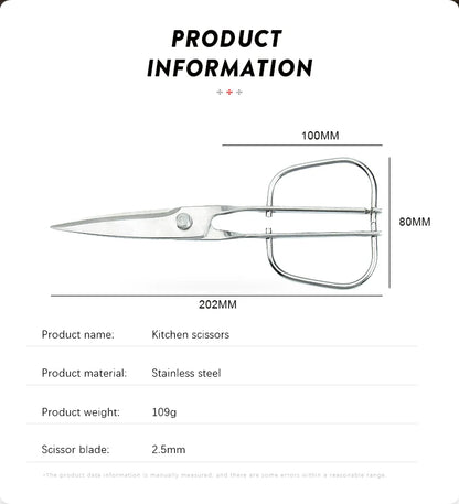 High-quality Sharp Kitchen Scissors, Kitchen Stainless Steel Detachable Food Scissors, Barbecue Scissors, Multi-purpose Scissors