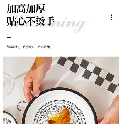 Underglaze Color, Ceramic Tableware, Gift Box Set, Dishes, Soup Bowls, Combination Package.