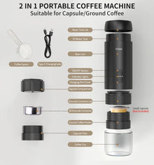 Electric Esspresso Coffee Machine Portable Electric Coffee Maker Set for Outddoor