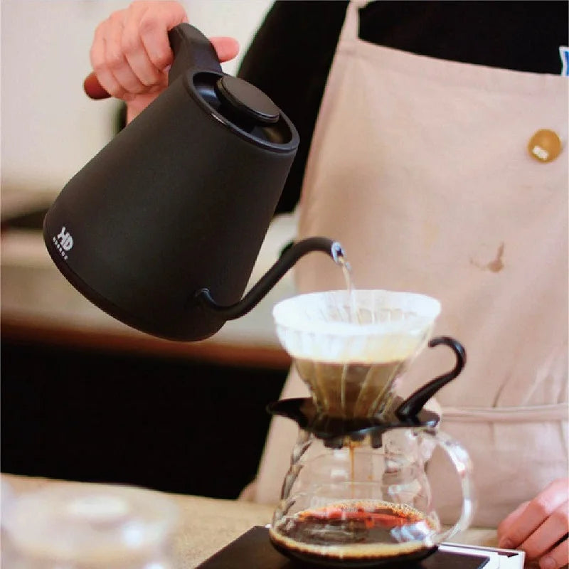 Home Electric Kettle 800ml Gooseneck Jug Hand brew Coffee Pot Thermo Pot Temperature-Control Heating Water Bottle Smart Teapot