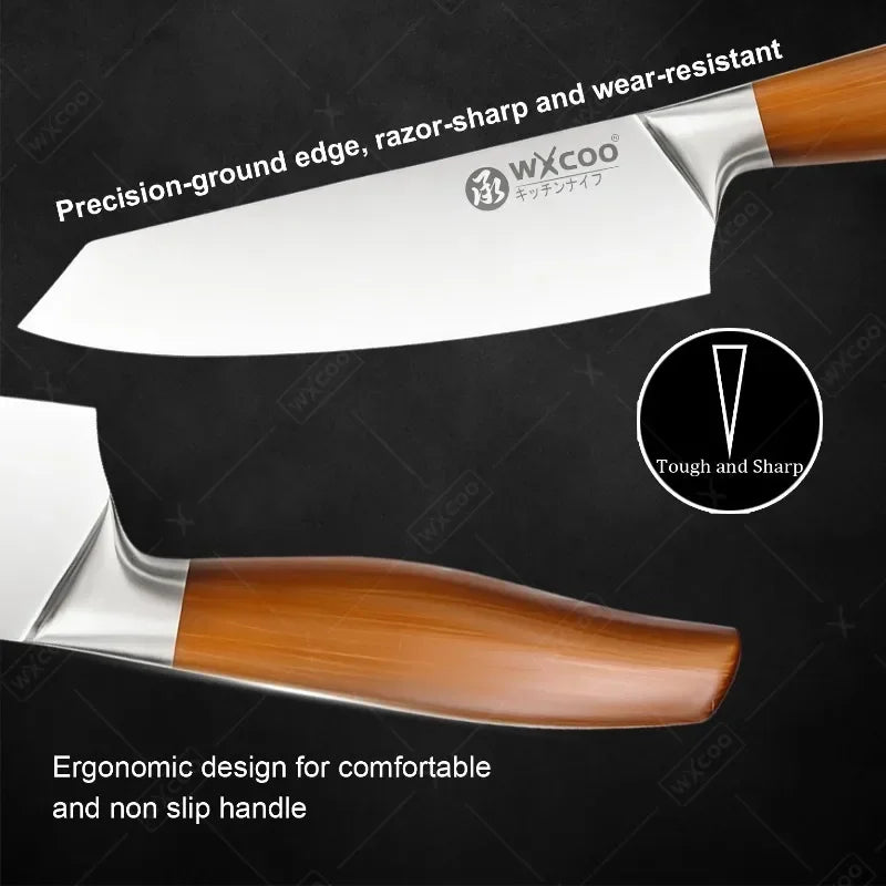 Professional Kitchen Knife for Fruit Peeler Meat Cleaver Chopping Knife Stainless Steel Chef Knife for Cut Meat Removing Bones