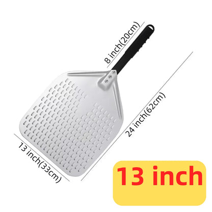 10 12 13 14 Inch Big Pizza Perforated Shovel Paddle Short/Long Handle for Oven Turning Peel Kitchen Utensils Pizza Baking Tools