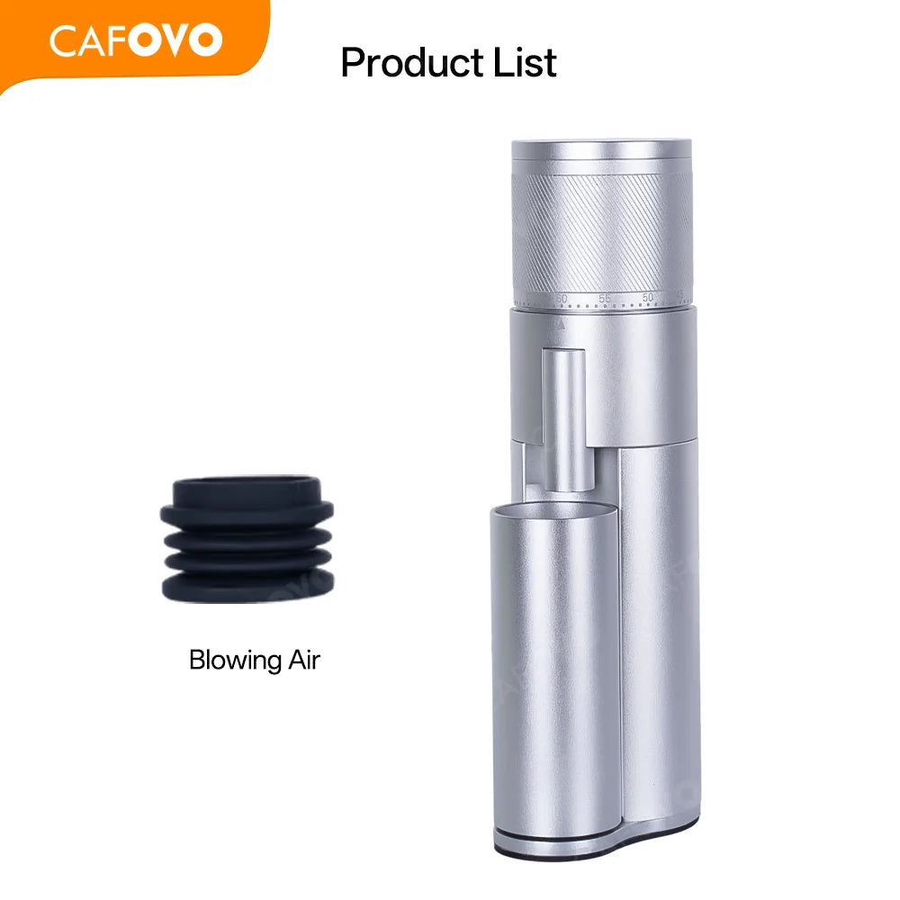 CAFOVO G248C-N Professional Espresso Grinder 48mm 7 core Single Dosing Electrical Coffee Bean Grinder Mill Machine for Barista