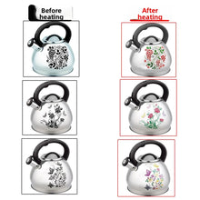 3L Color-Changing Flower Whistling Kettle, Stainless Steel Visual Alert When Water Boils, for Induction & Gas