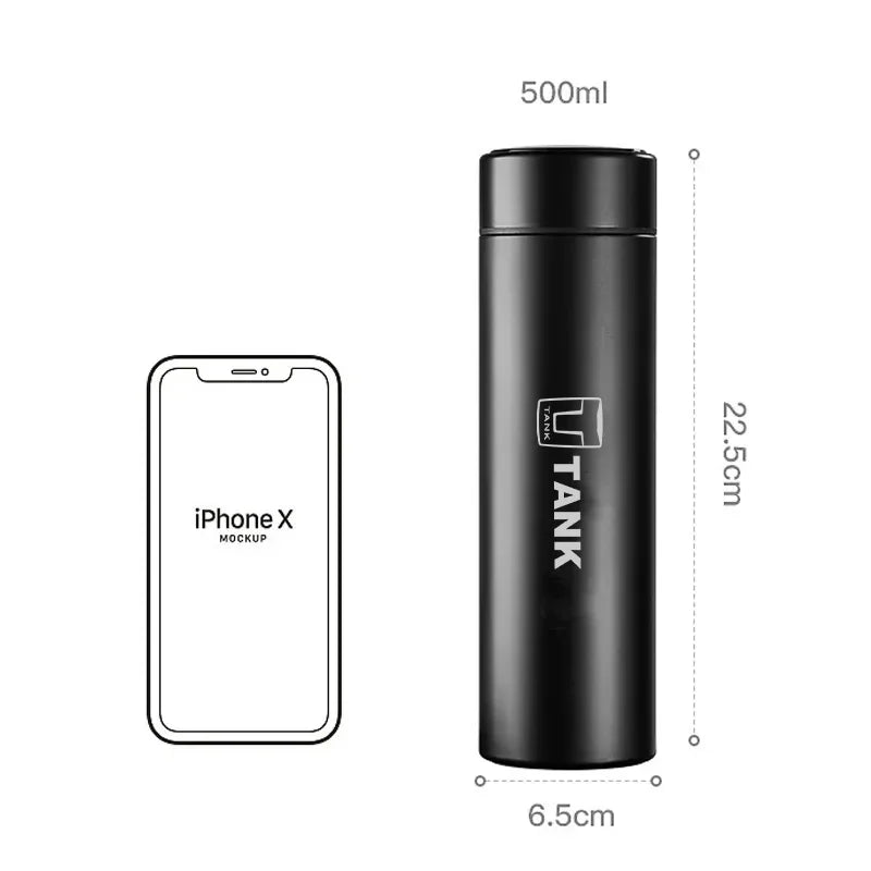 Car 500ml Intelligent Temperature Display Insulating Cup For Tank Great Wall Tank 300 Tank 400 Tank 500 Tank 700 2022 2023 2024