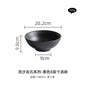 Black and white ceramic tableware, plates, plates, household eating bowls, soup bowls, high-end luxury Japanese tableware sets.