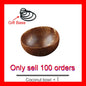 12-15cm  Natural Coconut Bowl set wooden Salad Ramen bowl Coconut Wood Spoon Set coco smoothie Kitchen tableware Coconut bowl