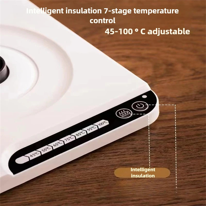 1L Gooseneck Electric Kettle, Auto-Thermostatic Pour-Over Coffee&Tea Water Heater & 7-Temp Control (45-100°C) for Home/Hotel Use