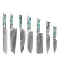 1-7 PCS Kitchen Chef Knife Set Super Sharp Japanese Damascus Steel knife Professional Meat knife Premium Kitchen cooking tools