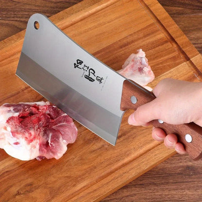 Professional Stainless Steel Heavy Chopping Bone Kitchen Knife, Thicken Meat Cleaver for Home Cooking and Chef Resturant