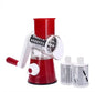 3in1 Rotary Vegetable Slicer Multifunctional Handheld Grater with 3 Sharp Rollers Cheese Shredder Kitchen Tool Cheese Chopper