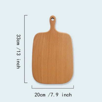 Custom Mini High Quality Kitchen Wooden Chopping Tray Blocks Cutting Board Pizza Bread Fruit Sushi Tray Hangable Kitchen Tool I6
