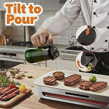1-4PCS 2-in-1 Olive Oil Dispenser Bottle with Spray and Pour Function Glass Oil Sprayer for Kitchen Cooking BBQ Salad Baking