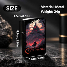 Retro Castlevania Themed Lighter, Dark Gothic Red Moon Castle Creative Peripheral, Portable Multi-Scene Ignition Tool, Unique Collectible Decor, Ideal Gift For Anime Fans, Exquisite Atmospheric Souvenir For Daily Use A Humoro