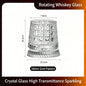 280ml Rotating Whiskey Glass Crystal Rum Glass Cocktail Party Drinking Gift Creative Crystal Premium Beer Glass