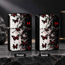 Exquisite Portable Igniter With Striking Red Black Dance Art Pattern, Stylish Atmospheric Practical Item For Daily Outdoor Camping Gathering Scenarios, Creative Premium Gift Choice With Distinct Unique Aesthetic A Humorous An