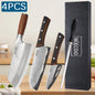 WXCOO Stainless Steel Japanese Knife 7Inch Kitchen Knife Ergonomic Wood Handle Santoku Knives for Cooking Kitchen Accessories