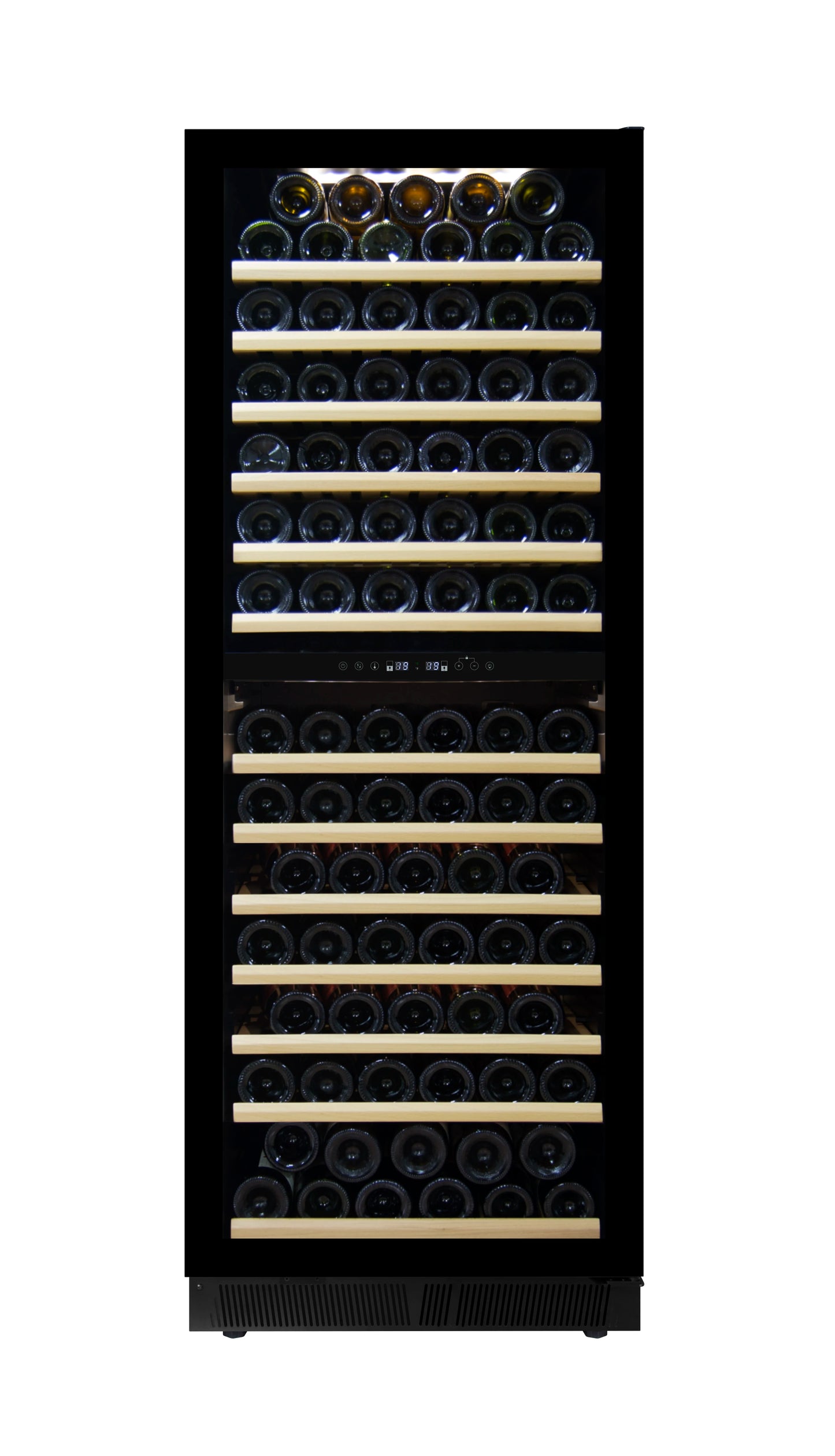 143 Bottles 375L Office Stainless Steel Black Color Built Wine Cellar Compressor Wine Cooler Wine bar Refrigerator