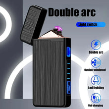 Plasma Dual ARC Touch Sensitive Lighter USB Rechargeable Windproof Flameless Lighter Gift for Men